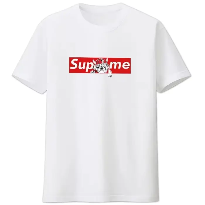 T-shirt pour homme de haute qualité, en coton pur épais, nouveau modèle d'été, avec imprimé, élégant