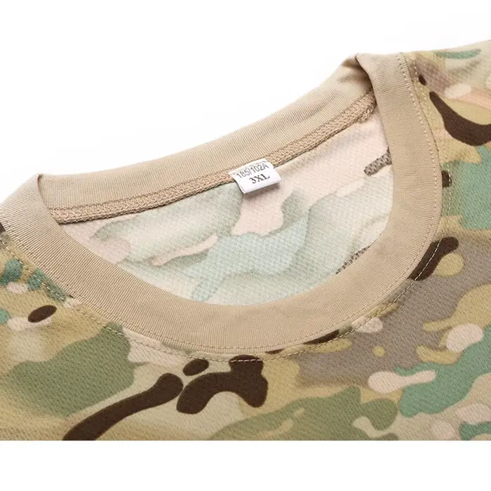 CamSolomon-T-shirt à manches courtes et col rond 3D pour hommes