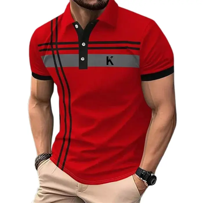 Polo de rugby à manches courtes pour homme