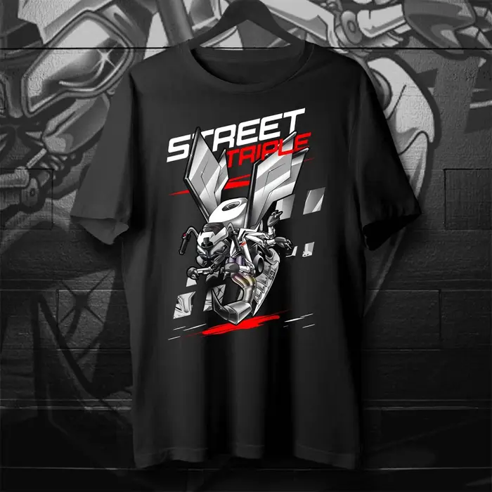 Classique moto rue Triple 765 R/RS guêpe Inspiration T-Shirt 100% coton col rond été à manches courtes décontracté