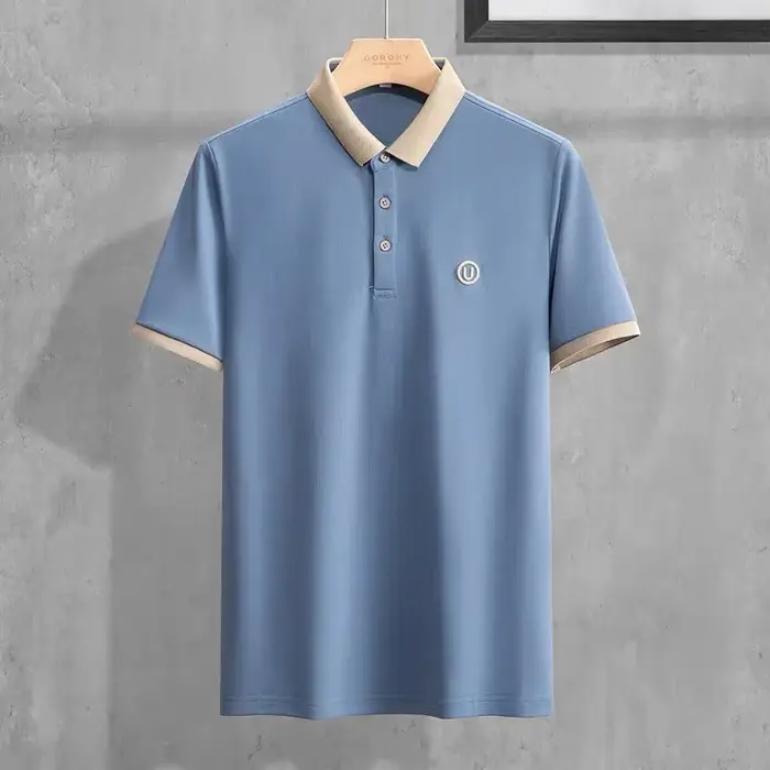 Nouveau Polo Homme Été 2025 de Haute Qualité à Manches Courtes