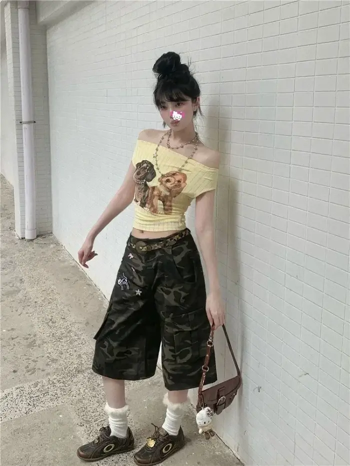 T-shirts courts hauts Sexy vêtements pour femmes imprimé chien