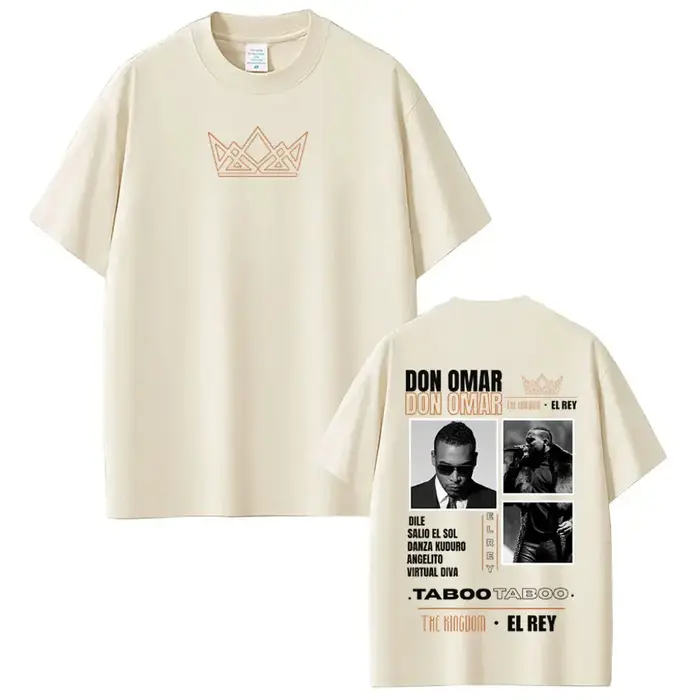 T-shirts imprimés album du rappeur Don Omar pour hommes et femmes