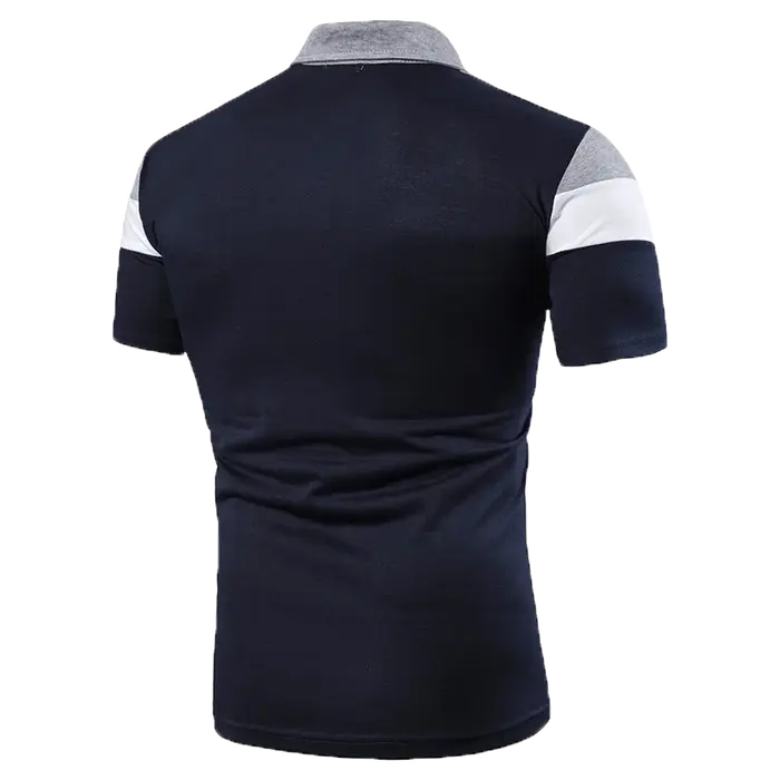 2025 Nouveau haut bloc de couleur pour hommes pour le commerce extérieur, polo pour hommes saisonnie