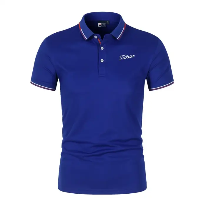 Polo décontracté uni à manches courtes pour homme 2026 – T-shirt d'été tendance