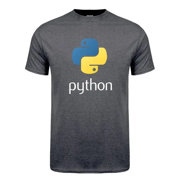 Langue de programmation informatique Python t-shirt hommes coton été à manches courtes programmeur de Code t-shirts