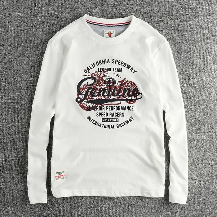 T-shirt à manches longues personnalisé pour hommes