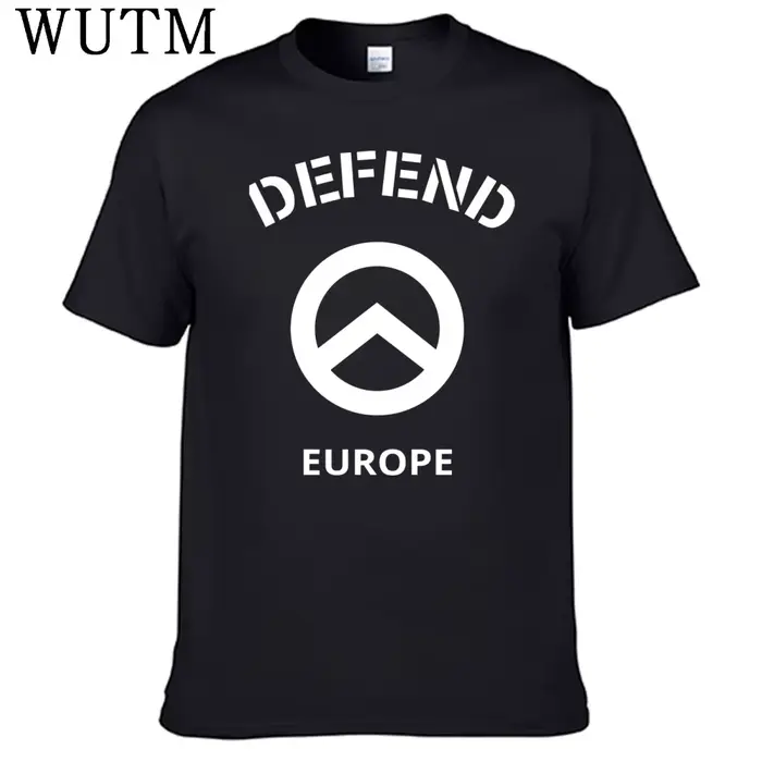 Difendre l'Europe t-shirt 100% coton hommes chemise