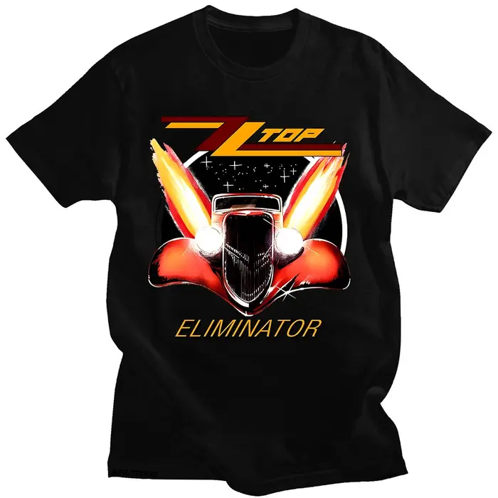 ZZ Top Eliminator 1983 Tour T-Shirt ZZ Top Rock hommes Vintage classique t-shirts été femmes/hommes