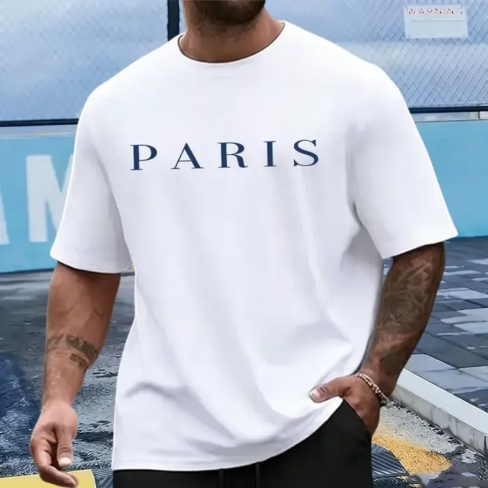 Nouvel ensemble homme 2026 : T-shirt en coton et short de sport – Tenue décontractée d'été à manches