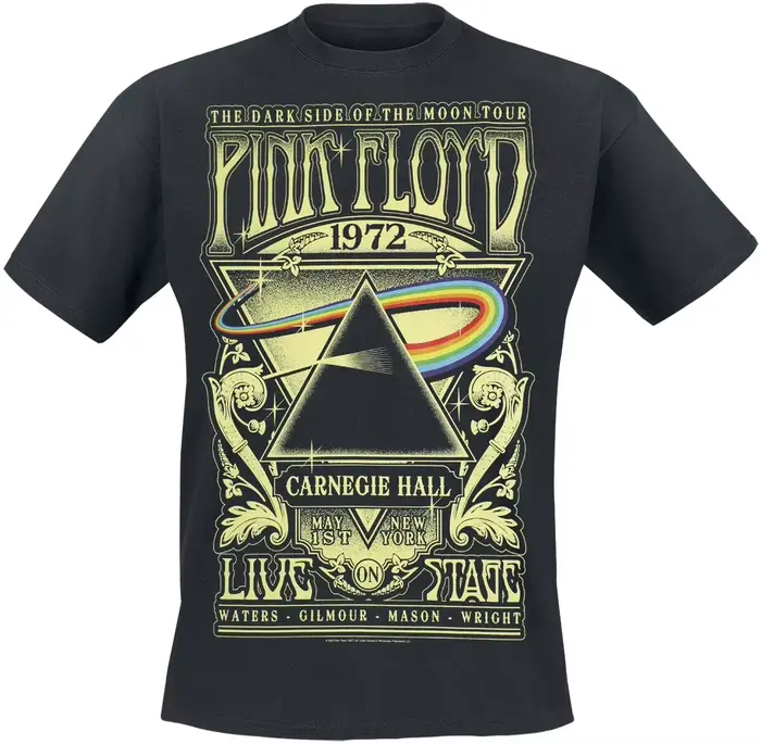 T-shirt décontracté en coton avec motif de la groupe Pink Floyd