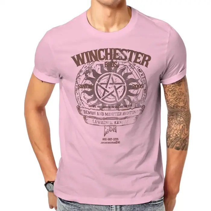 Surnaturel Winchester Bros t-shirt hommes t-shirts vêtements d'été coton col rond t-shirt