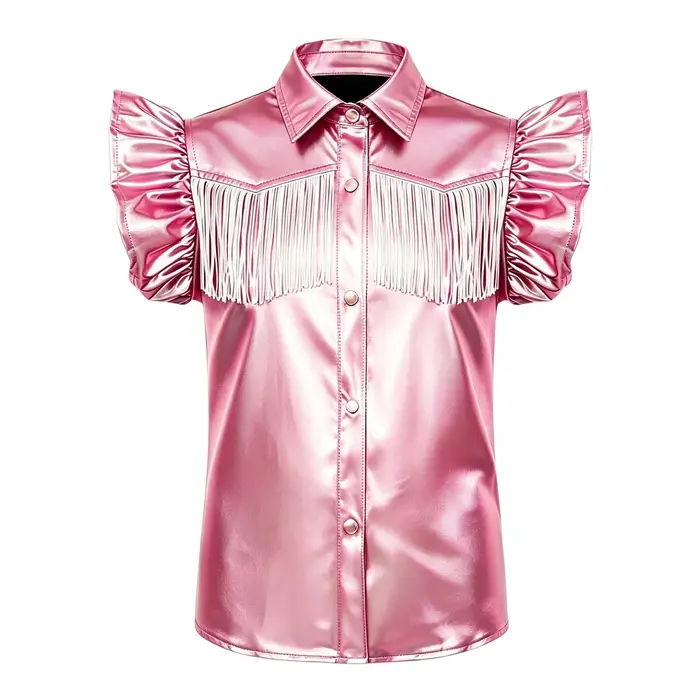 Chemise Métallique Western Cowgirl pour Filles