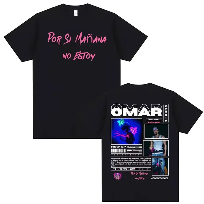 T-shirt graphique Omar Courtz Por Si Manana No Estoy 2026 Tour