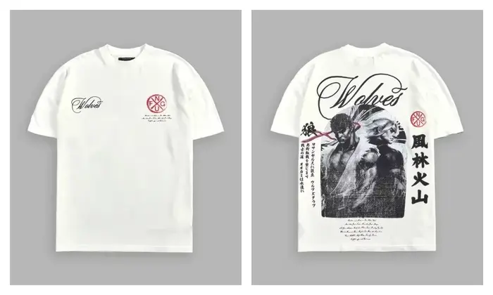 WOLVES CLUB T-shirts pour hommes, t-shirts de sport d'été pour hommes, vêtements de loisirs à col ro