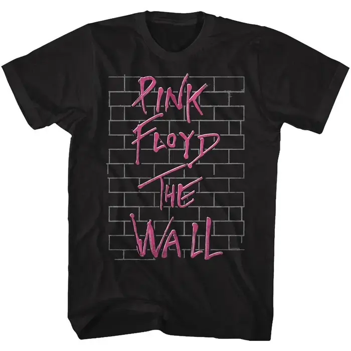 Rose Floyd's The Wall classique Rock noir t-shirts hauts Vintage surdimensionné coton hommes t-shirt