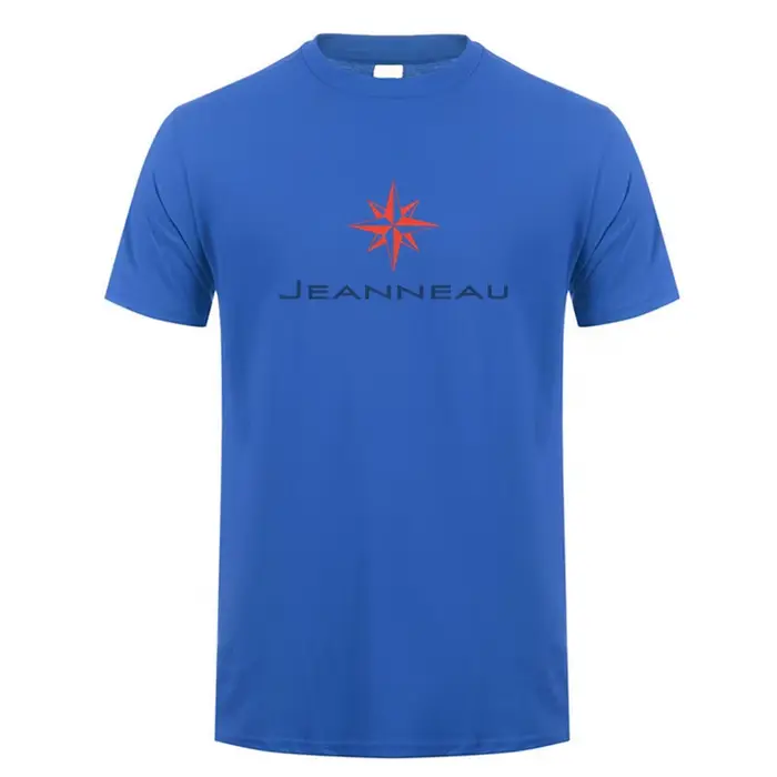 Jeanneau t-shirt été hommes coton à manches courtes T-shirts