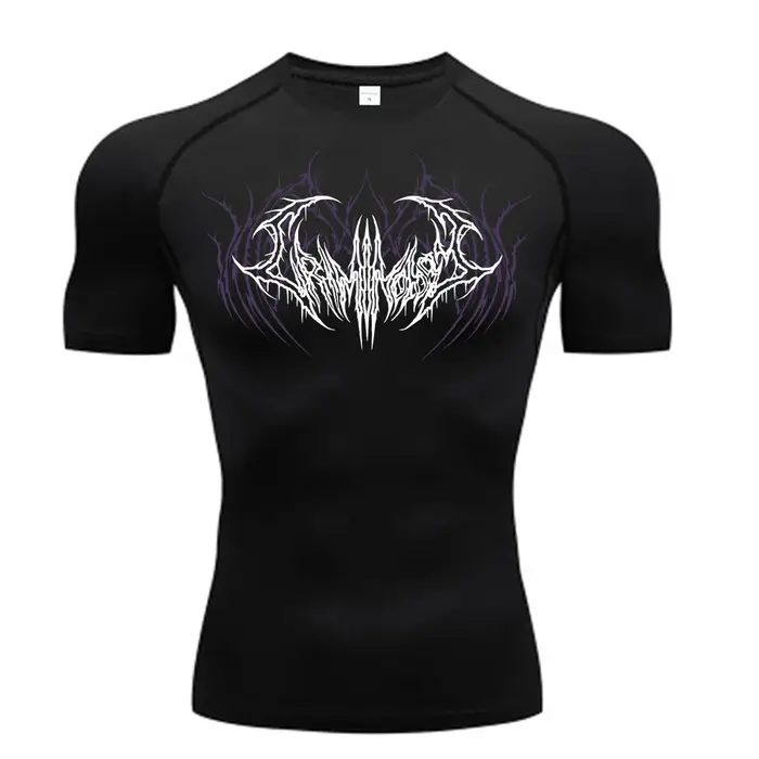 2025 Compression t-shirt hommes à manches courtes Sport t-shirts Fitness course vêtements de Sport h