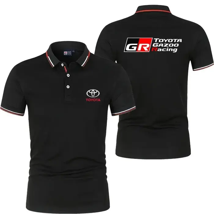 T-shirt à col polo pour homme Toyota GR Gazoo Racing, confortable, respirant, séchage rapide, pour l