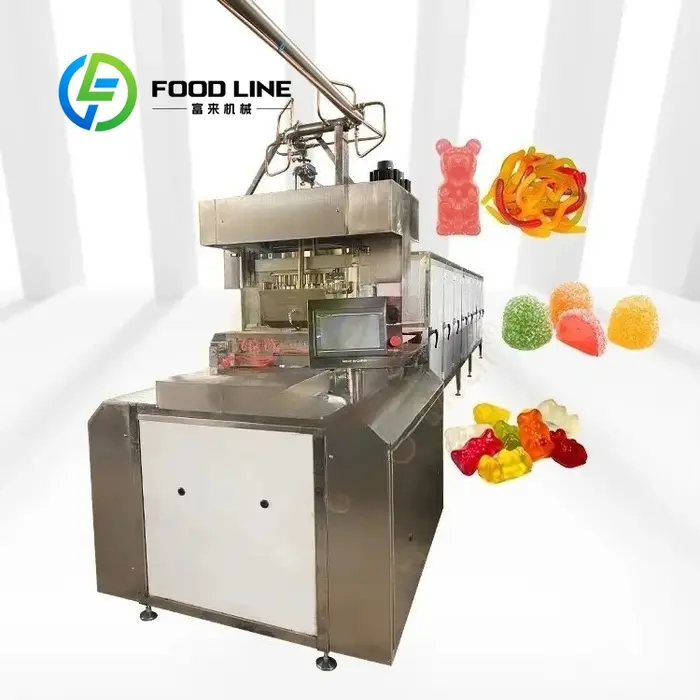 Jelly Sweet Gummy Bear dépôt bonbons faire Machine fabrication Bonbon petite ligne de Production ent