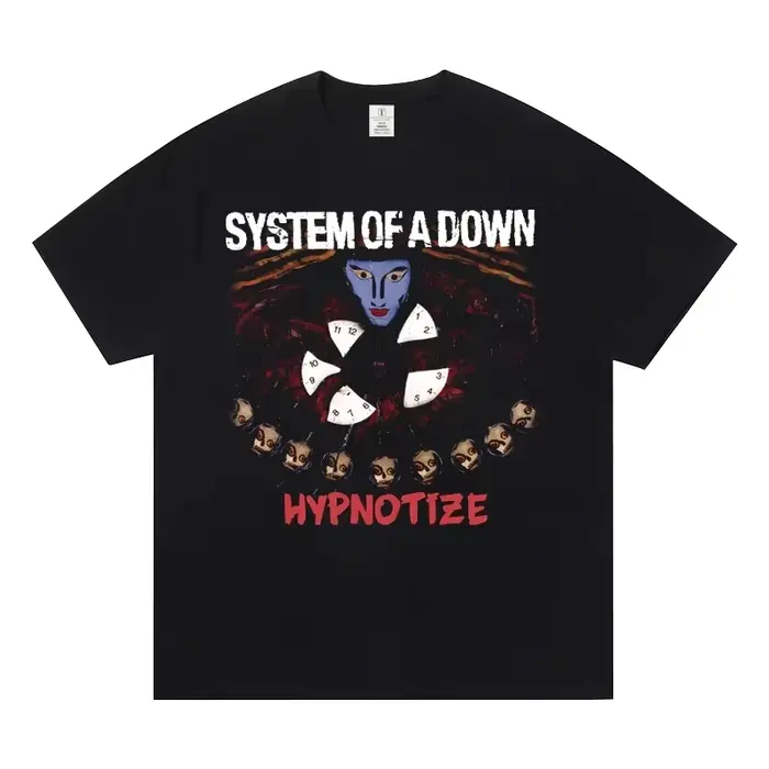 T-shirt du groupe System of A Down 2026 en coton doux pour l'été