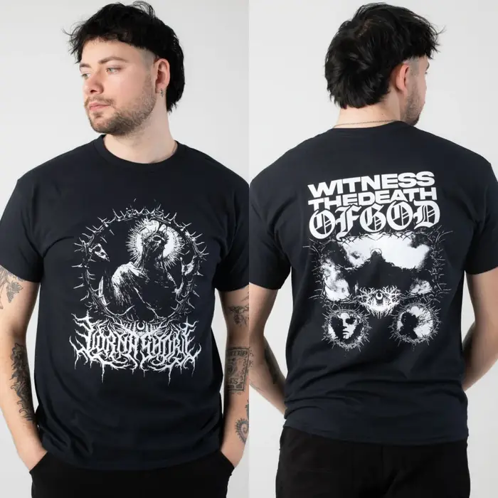 T-shirt en coton graphique rétro Lorna Shore