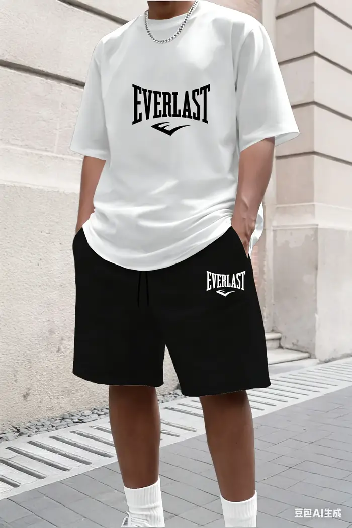 Ensemble t-shirt et short d'été pour homme