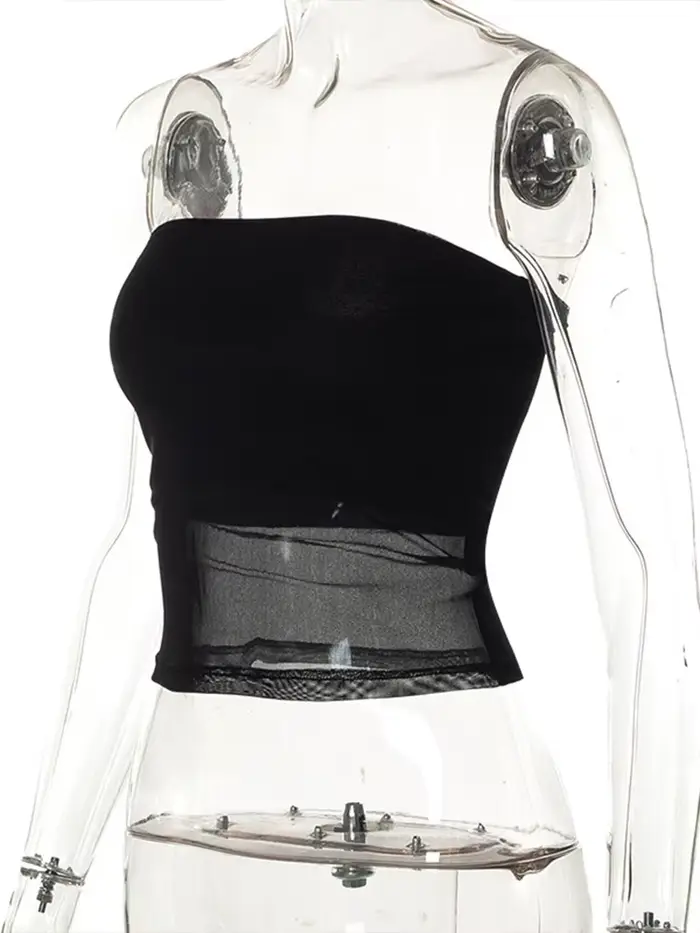 Corset en maille noir pour femmes
