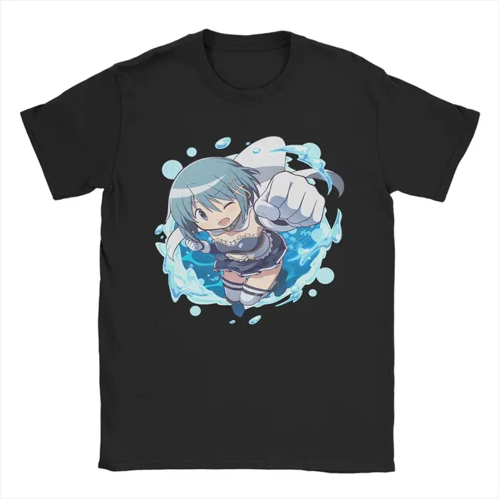 Dessert sorcière Charlotte t-shirt hommes coton T-Shirts décontractés col rond Madoka Magica Anime