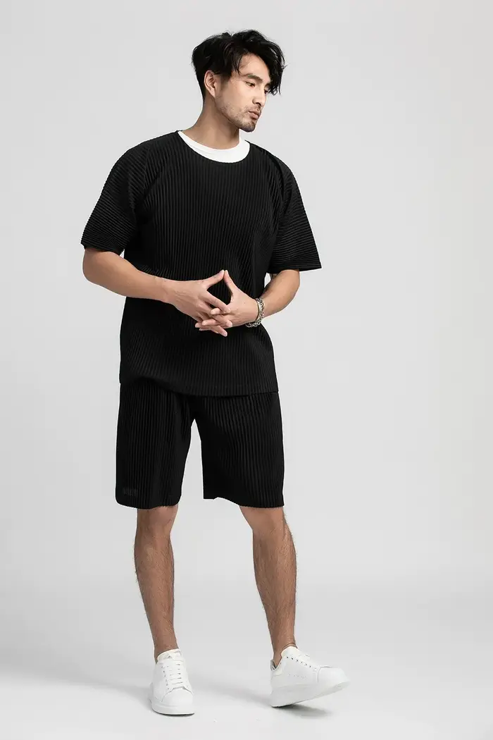 T-shirt à manches courtes et col rond pour homme