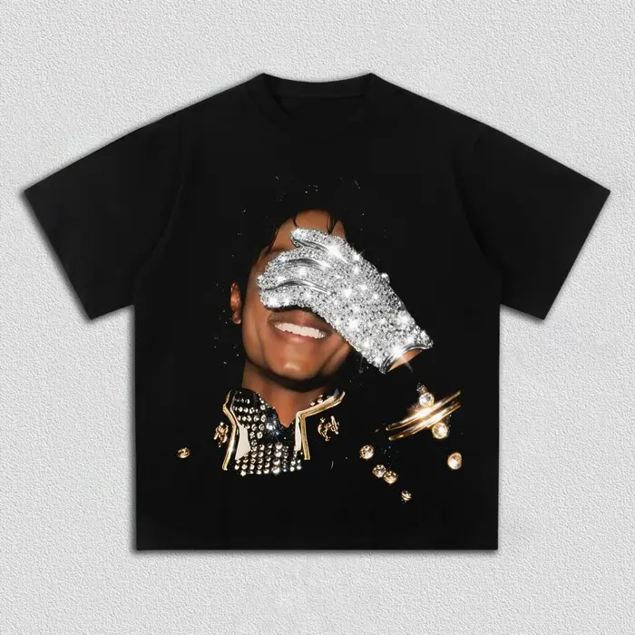 MJ Michael Jackson Graphics – chemise unisexe en coton, col rond, manches courtes, T-shirt Hip-hop à