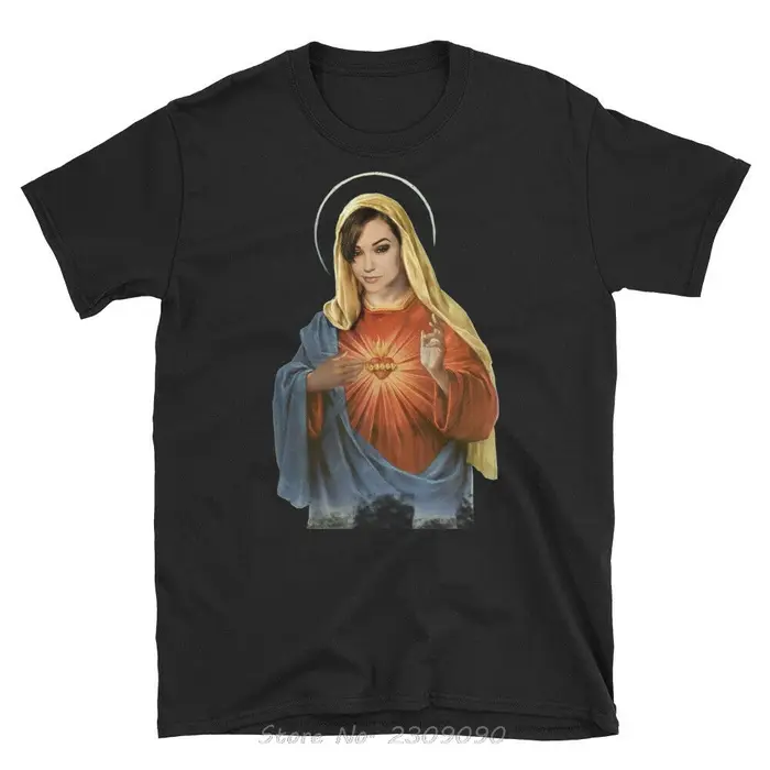T-shirt unisexe en coton à manches courtes pour hommes, Économie drôles à la mode, Gris Sasha, Saint