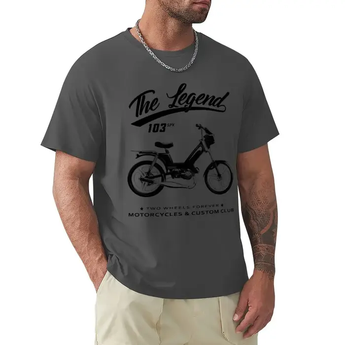 T-shirt en coton à col rond pour hommes