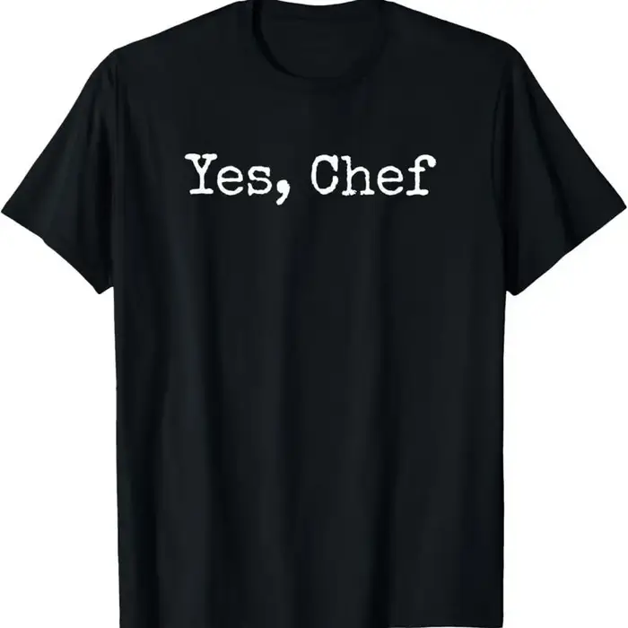 T-shirt drôle de cuisine Yes Chef