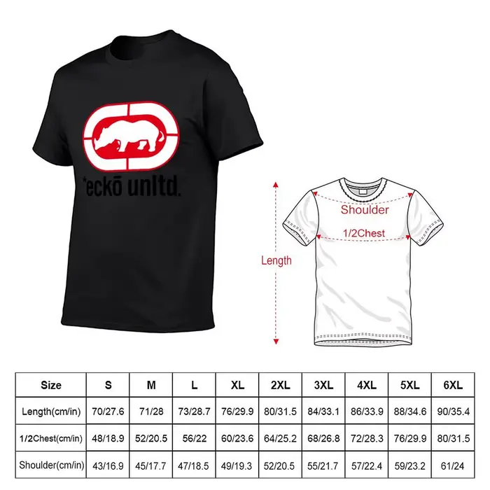 Bal inocéros rouge-Ecko unS2 d. T-shirt homme noir