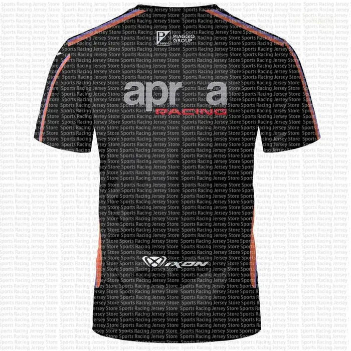 T-shirt homme noir style course imprimé 3D, manches courtes, col rond, inspiré des équipes sportives