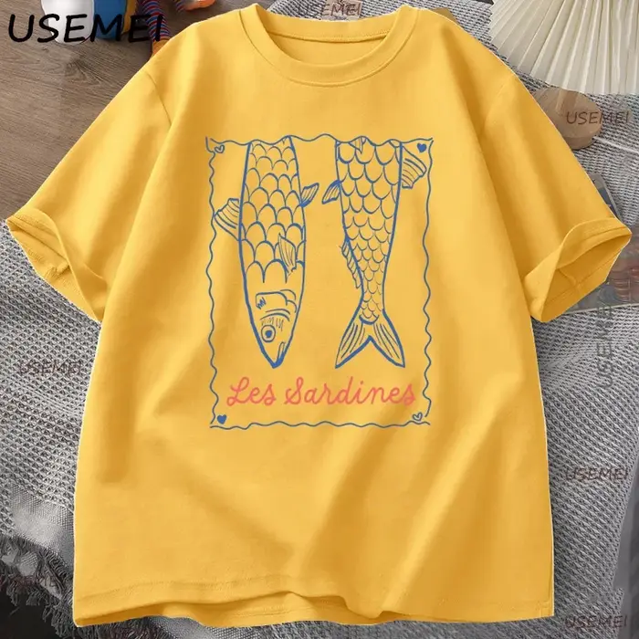 À la mode Sardines T-Shirt esthétique poisson