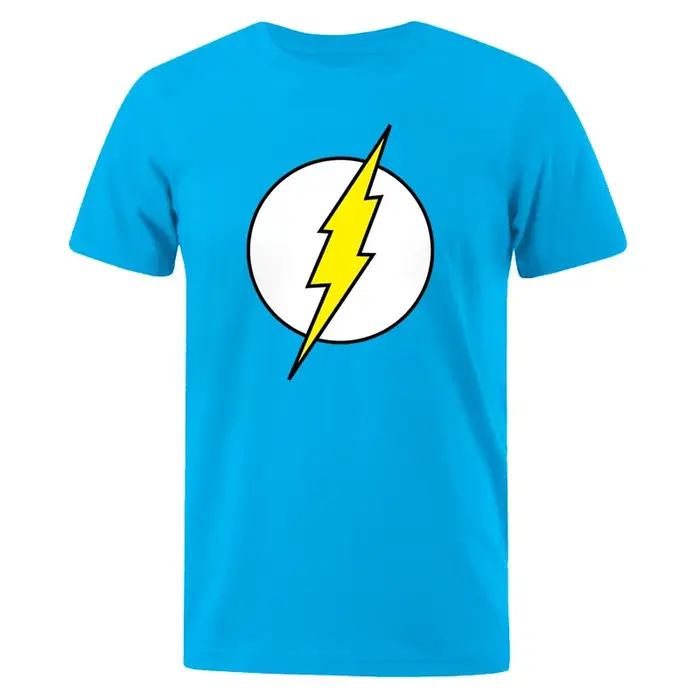 T-SHIRT en coton avec impression de la foudre pour homme