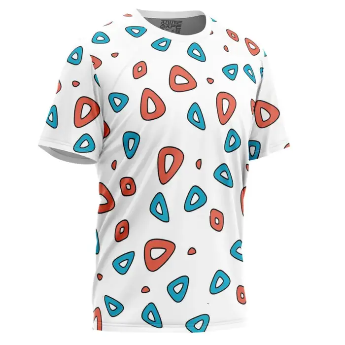 T-shirt à motif triangulaire de dessin animé mignon