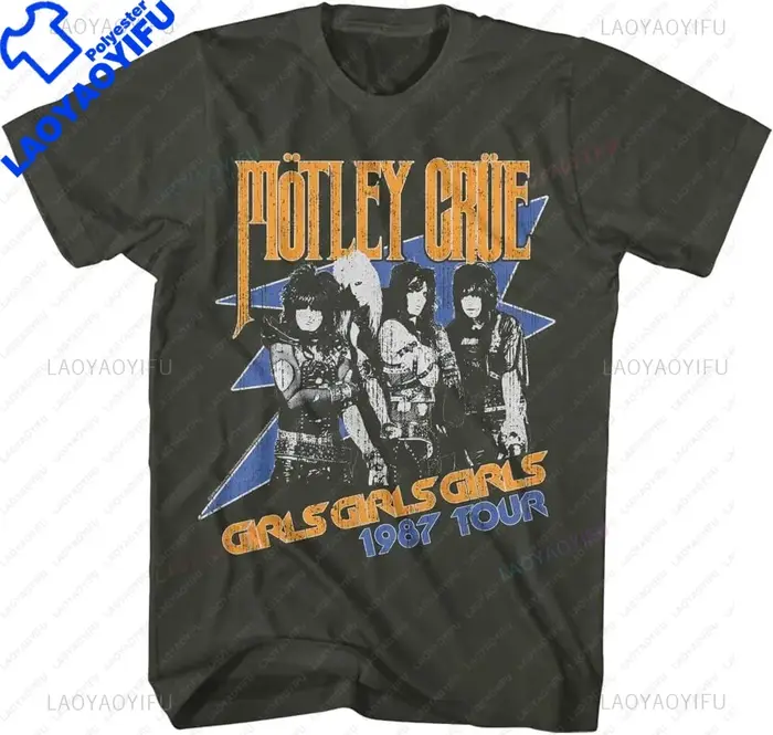 Vente Flash 2025 - Motley-Crue - T-shirt à manches courtes pour homme