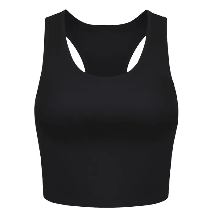 Débardeur sans manches pour femme, haut court, élastique, pour la course, la gym, le sport, le fitne