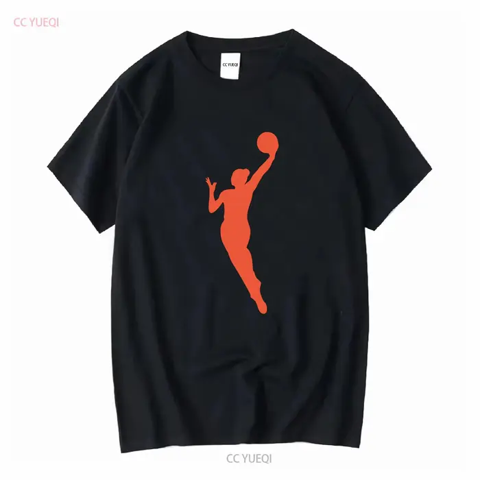 T-shirt en coton épais WNBA joueur orange seulement vintage lavé légèrement doux vêtements de créate