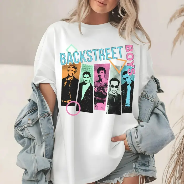 T-shirt vintage Backstreet Boys BSB Rock - Rappel d'un souvenir - Pour hommes, femmes, garçons, fill