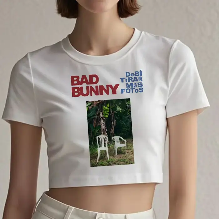 Crop top Bad Bunny, style grunge shoujo