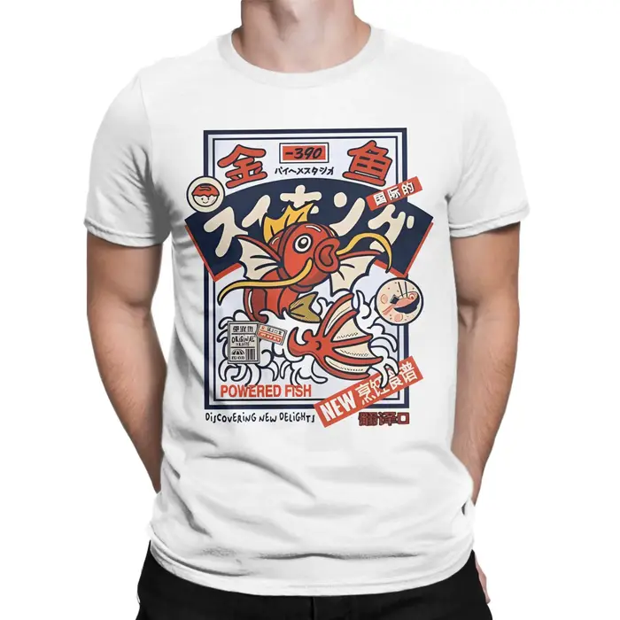T-Shirt en coton Koi rouge pour adultes plage Style japonais Streetwear t-shirts col rond t-shirts populaires surdimensionnés hauts bon marché