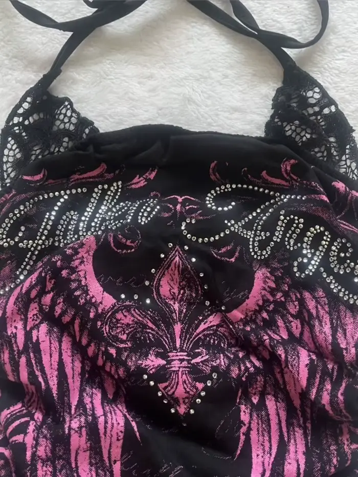 Crop top grunge pour femme