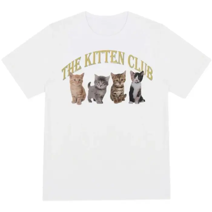 T-shirt manches courtes femme, streetwear en coton blanc, grunge, mignon