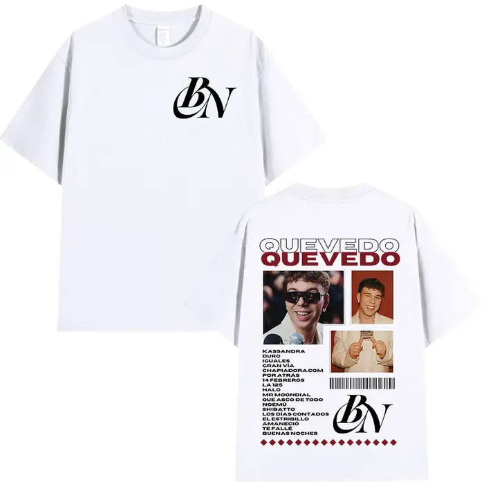 Rappeur Quevedo Buenas Noches T-shirts hommes femmes haute qualité mode