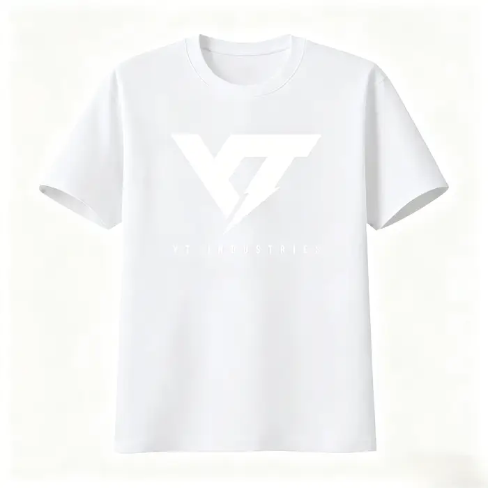 T-shirt imprimé logo Yt Industries pour homme et femme, style streetwear tendance, respirant, collection été 2026