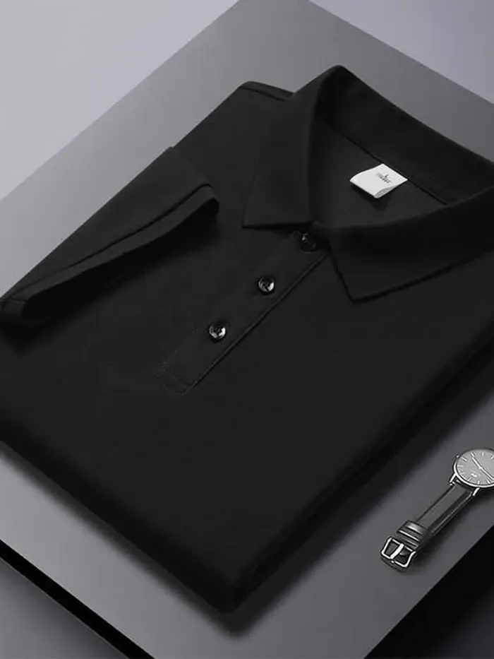 Polo basique uni pour homme, été 2026, décontracté, manches courtes, style Y2K, streetwear, vêtement